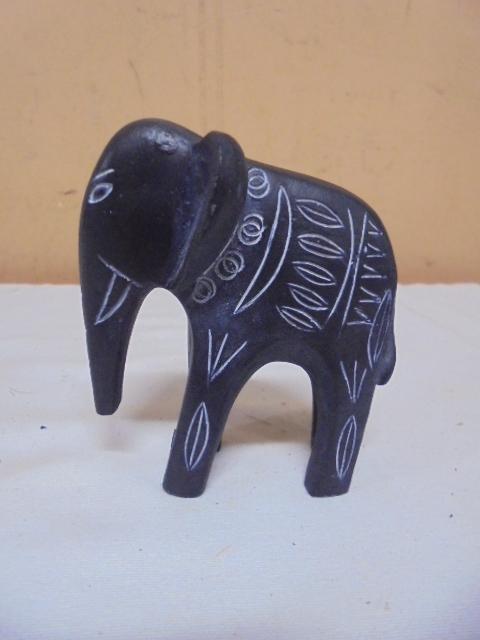 Vintage Carved Elephant Figure