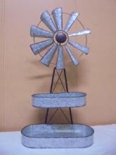 Galvinized Metal 2 Tier Windmill Tray