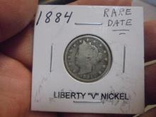 1884 Liberty "V" Nickel