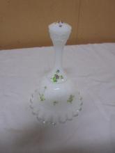 Beautiful Fenton Art Glas Handpainted & Signed Bell
