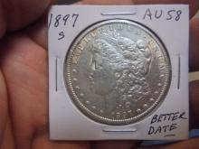 1897 S Mint Morgan Silver Dollar