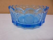 Fostoria Blue Coin Glass Bowl