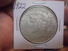 1922 Silver Peace Dollar