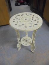 Ornate Cast Iron 2 Tier Plant Stand