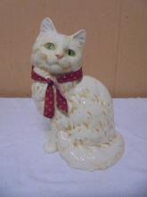 Ceramic Cat Statue