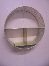 Round Metal MCM StyleWall Shelf