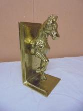 Gold Metal Horse Doorstop/Bookend