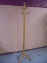Solid Oak Rope Twist Hall Tree
