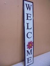 Large Metal Welcome Sign w/ Interchangable Seasons