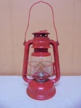 Red Metal Barn Lantern