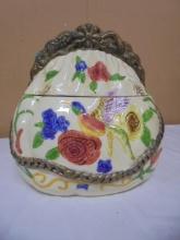 Bazar International Ceramic Purse Cookie Jar