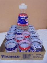 Vintage Appolo Juice Pitcher w/ 18 Juice Glasses