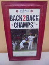Framed College NCAA World Series USC Game Cocks Back To Back Champions