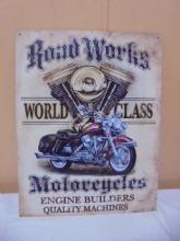 Roadworks Motorycles Metal Sign