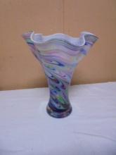 Beautiful Large Art Glass Vase