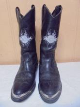 Pair of Men's Leather Harley-Davidson Boots