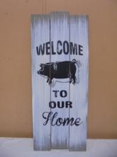 Welcome To Our Home Wooden Wall Art