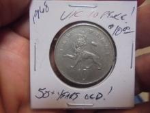 1968 UK 10 Pence
