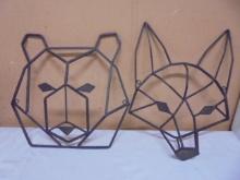 Iron Bear & Walf Wall Art
