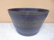 Round Composite Whiskey Barrel Planter