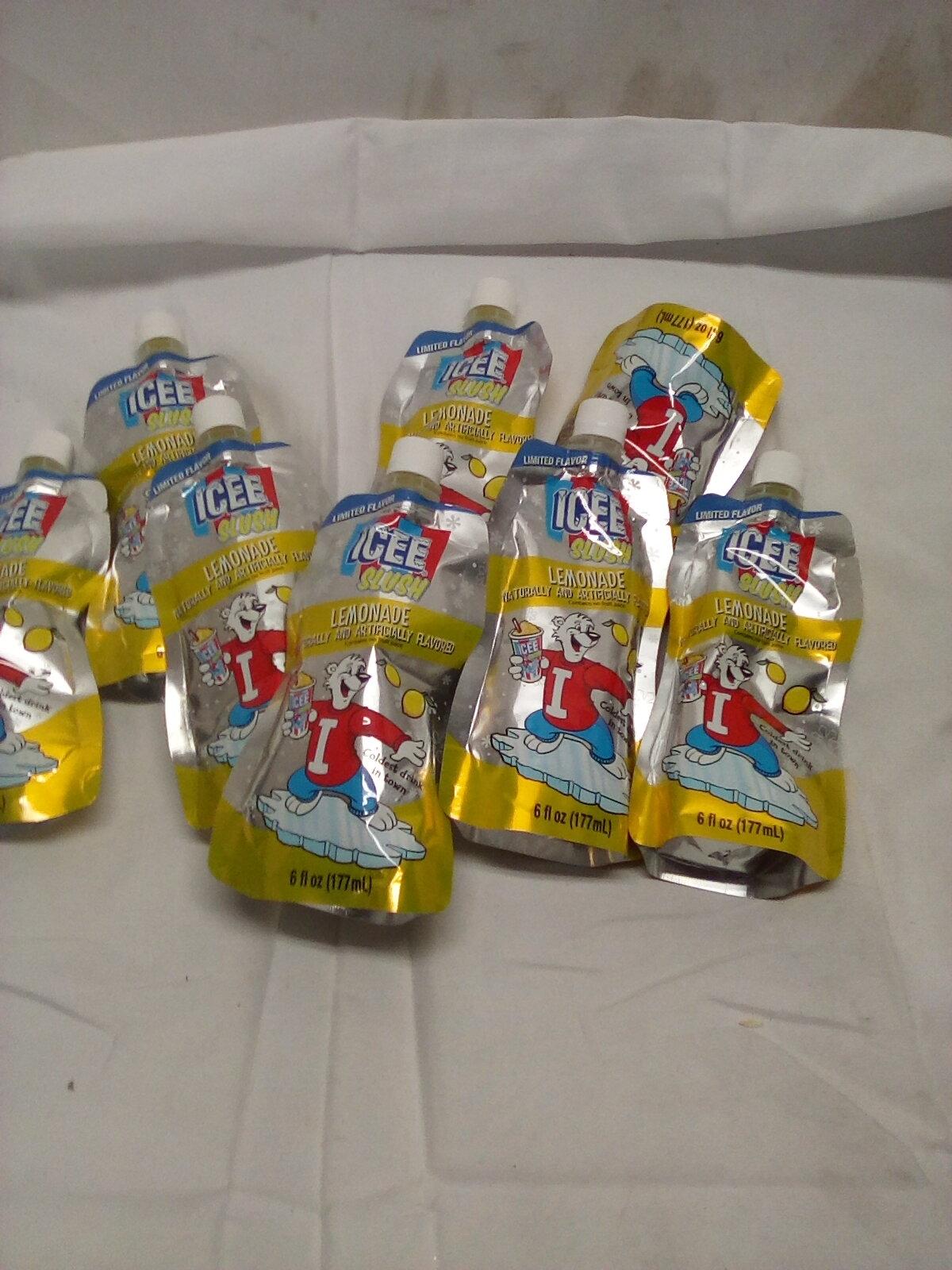Qty. 8 Lemonade 6 Oz Freeze n Eat Slushies