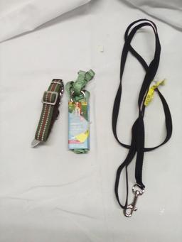 Small Step In Harness/ Small Reflective Collar/ Nylon Leash