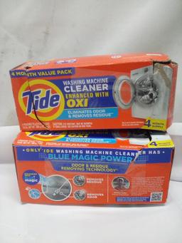 Qty 2 Tide Washing Machine Cleaner Enhanced with OXI 4 Month Supply