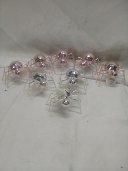 Qty 8 Disco Spider Decor