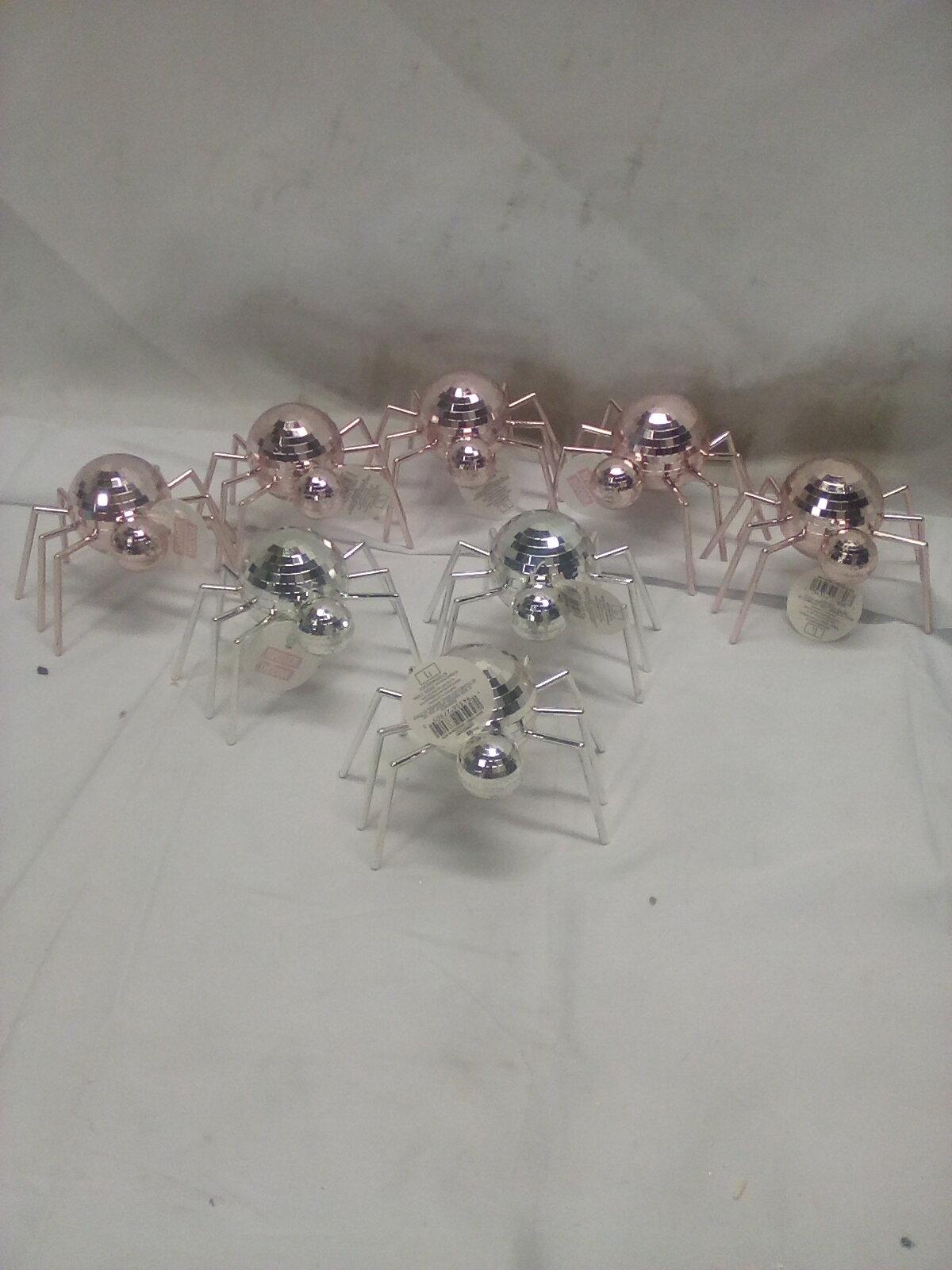 Qty 8 Disco Spider Decor