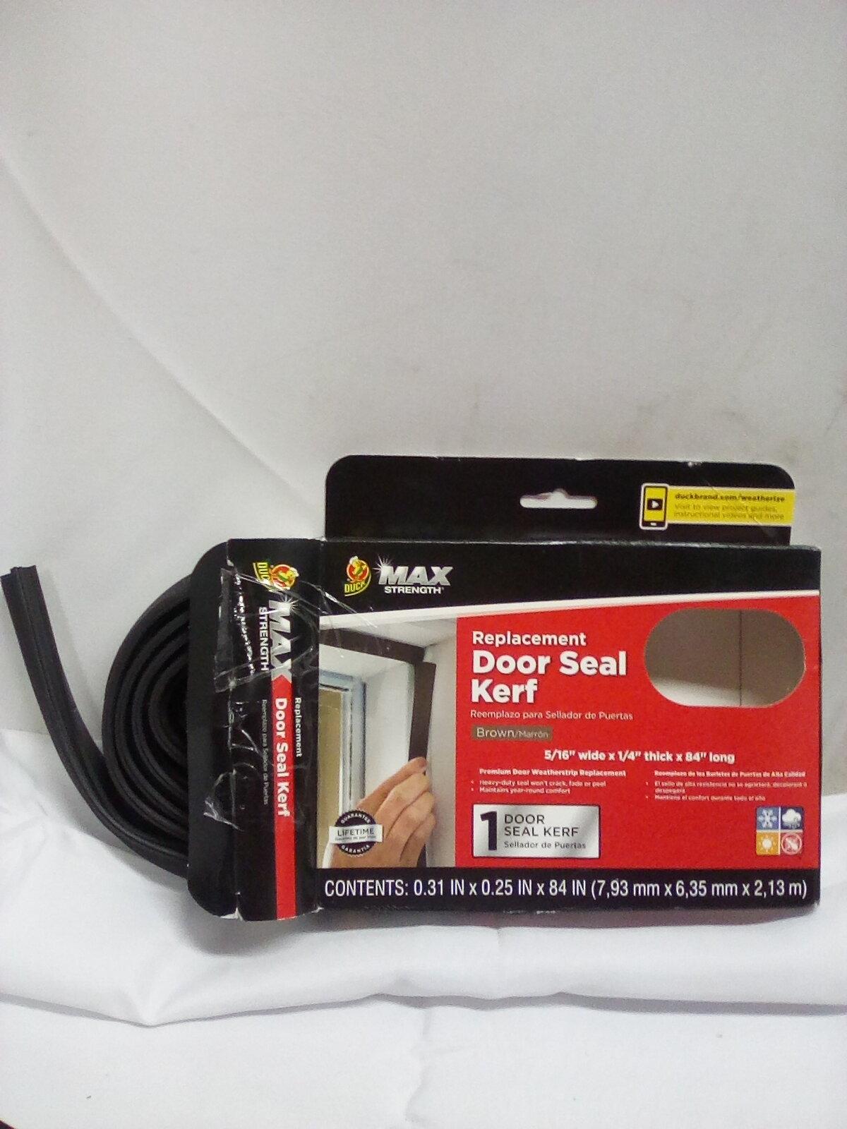5/16”x1/4”x84” DUCK Brand Max Strength Replacement Door Seal Kerf