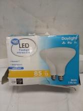 LED Floodlight BR40 Medium Base Dimmable Shatter Resistant 2 Bulbs 85w
