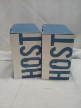 Qty. 2 Sets of 2 Glasses and 3 Ice Cube Trays by HOST