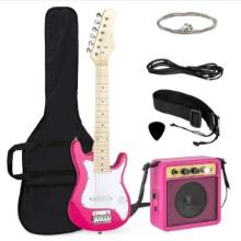 Pink Kids Electric Guitar Beginner Starter Kit w/ 5W Amplifier- MSRP $199.99