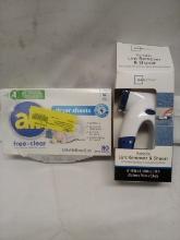 All Free and Clear Dryer Sheets 80ct/ Portable Lint Remover Shaver