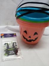 Halloween Buckets x5, treat bags 26 count