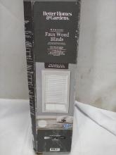 Better Homes and Gardens 35in x 48in Faux wood blinds