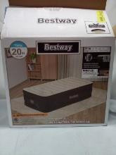 Bestway 20” Twin Size Air Mattress w/ Built-in Pump