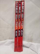 Lot of 3 Jack Links 100% Beef Snack Sticks- Wild Heat