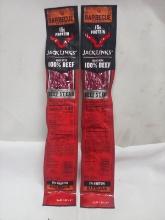 2 Jack Links 100% Beef Barbecue Recipe Beef Sticks