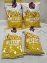 Lot of 4 Uncle Rays 2.5oz Buttery Popcorn Snack Bags