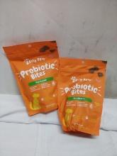 2 Bags of 60 Zesty Paws Gut Health Pumpkin Flavored Probiotic Bites