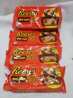 Qty 4 Reese’s Big Cup Reese’s Puffs King Size