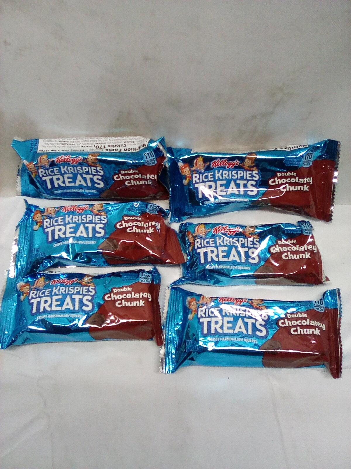 Qty 6 Rice Krispies Treats Double Chocolatey Chunk 1.3oz