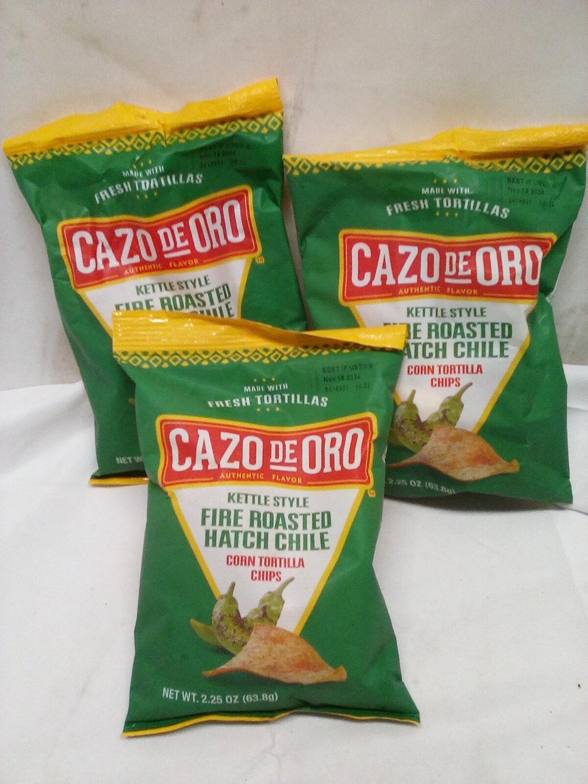 Qty 3 Cazo de Oro Kettle Style Fire Roasted Hatch Chile 2.25oz