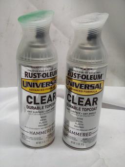 2 Rust-Oleum Universal 11oz Clear Durable Topcoat Sprays