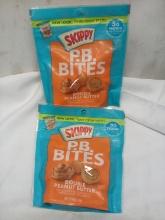 Qty 2 Skippy PB Bites Double Peanut Butter 6oz