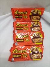 Qty 4 Reese’s Big Cup Reese’s Puffs King Size