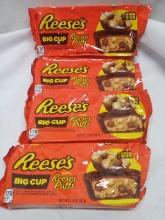 Qty 4 Reese’s Big Cup Reese’s Puffs King Size