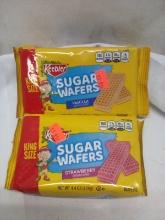 [Qty 2 Sugar Wafers Qty 1 Strawberry Qty 1 Vanilla 4.4oz