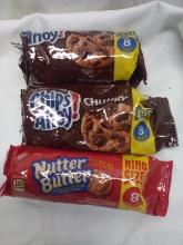 Qty 2 Chips Ahoy Chunky Cookie 8ct/ Nutter Butter Cookie 8ct